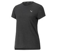 PUMA - Run Favorite Heather SS tee W, tee Mujer, PUMA Black Heather,