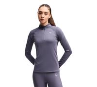 PUMA Camiseta RUN VELOCITY CLOUDSPUN con cuello con cremallera para mujer, Accesoiros, Gris, M