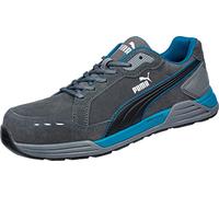 PUMA Safety Airtwist - Zapatos de seguridad para hombre (bajos S3 ESD HRO SRC, con puntera de fibra de vidrio, antideslizantes, resistentes al calor, sin metal), gris, 47 EU