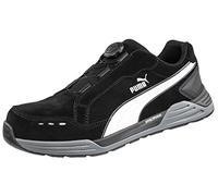 PUMA Safety Airwist Black Blue Disc Low - Botas de seguridad (talla 40), color negro
