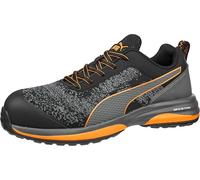 PUMA Safety Charge Low Zapatos de seguridad S1P ESD HRO SRC tapa de fibra de vidrio antiperforación, antideslizante, resistente al calor, vegano, unisex, naranja, 45 EU