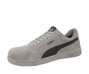 PUMA SAFETY ICONIC LOW S1PL ESD FO HRO SR Unisex Zapatos de seguridad antideslizantes sin metal Tapa de fibra de vidrio, gris/negro, 41 EU