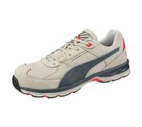 PUMA Safety VANTI Grey Low S1PS ESD FO HRO SR Zapatos de seguridad para hombre, transpirables, antideslizantes, sin metal, tapa de fibra de vidrio, zapatos de trabajo