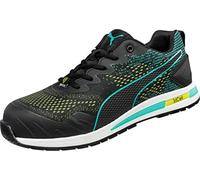 Puma Safety Vivid GH Low - Zapatos de trabajo reciclados S1P ESD HRO SRC con puntera de fibra de vidrio antideslizante, sin metal, vegano, unisex, Combinado en negro., 43 EU