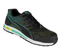 Puma Safety Vivid GH Low - Zapatos de trabajo reciclados S1P ESD HRO SRC con puntera de fibra de vidrio antideslizante, sin metal, vegano, unisex, Combinado en negro., 36 EU