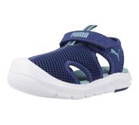 PUMA Sandalias unisex Baby Fun Racer de malla en V INF, color azul joya azul-mar báltico, talla 9 UK para niños, Blue Jewel Baltic Sea Blue, 9 UK