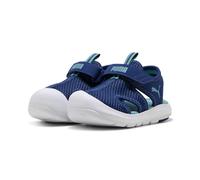 PUMA Sandalias unisex para bebé Fun Racer de malla en V INF, color azul joya azul-mar báltico, talla 3 para niños, Blue Jewel Baltic Sea Blue, 35.5 EU