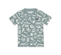 PUMA Sandy Adventures AOP tee PS, Camisetas Unisex Niños, Green Moon,