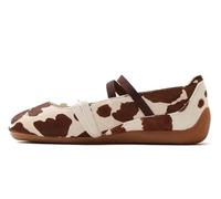 PUMA Sc Ballet Cow - Falts de ballet para mujer con estampado de vaca, Marrón chocolate, blanco cálido, 7