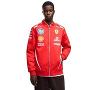 PUMA Chaqueta bómber Scuderia Ferrari HP Replica Drivers Authentic para hombre, Accesoiros, Rojo, XL