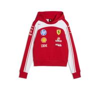 PUMA Scuderia Ferrari F1 2026 Sudadera con Capucha del Equipo Mujer - Rojo | Como se ve llevado por el equipo y los pilotos, Todos los últimos logotipos de equipos y socios, Corte regular unisex