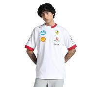 PUMA Scuderia Ferrari F1 Camiseta Oversized del Piloto 2025 - Blanco - Talla 3XL