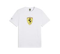 PUMA Scuderia Ferrari F1 Camiseta para Hombre con Gran Logo del Escudo Scudetto - Blanco - Talla: XXL
