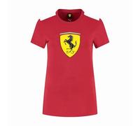 PUMA Scuderia Ferrari F1 Camiseta para Mujer con Logo de Gran Scudetto - Rojo - Talla XXL