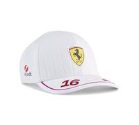 PUMA Scuderia Ferrari F1 Gorra Charles Leclerc 2025 | Material: 100% poliéster, Estampado gráfico del GP de Miami en la parte frontal, Logotipo de PUMA en el arco trasero