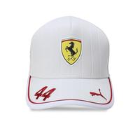 PUMA Scuderia Ferrari F1 Gorra Lewis Hamilton 2025 | Material: 100% poliéster, Estampado gráfico del GP de Silverstone en la parte frontal, Logotipo de PUMA en el arco trasero
