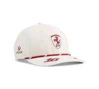 PUMA Scuderia Ferrari F1 Gorra Monaco GP 2026 Charles Leclerc - Blanco Roto | Diseñado para los aficionados del equipo Aston Martin F1, Diseño y marca inspirados en el equipo, Corte regular unisex