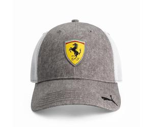 PUMA Scuderia Ferrari F1 Gorra Trucker con Logo - Gris - Talla Única