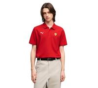 PUMA Scuderia Ferrari F1 Polo clásico para Hombre | gran logo del escudo Scudetto, Presenta una gran huella de escudo Ferrari Scudetto en el pecho, Producto oficial con licencia
