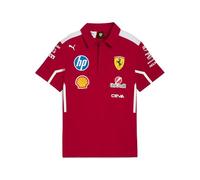 PUMA Scuderia Ferrari F1 Polo del Equipo 2025 para Niños - Rojo - Talla 152