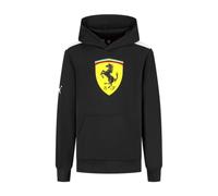 PUMA Scuderia Ferrari F1 Sudadera con Capucha para Niños con Gran Escudo Scudetto - Negro - Talla 116