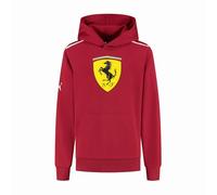 PUMA Scuderia Ferrari F1 Sudadera con Capucha para Niños con Gran Escudo Scudetto - Rojo - Talla 116