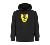 PUMA Scuderia Ferrari F1 Sudadera con Capucha y Gran Escudo Scudetto - Negro - Talla XL