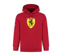 PUMA Scuderia Ferrari F1 Sudadera con Capucha y Gran Escudo Scudetto - Rojo - Talla XXL