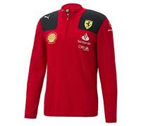 PUMA Scuderia Ferrari - Sudadera 2023 Equipo con Media Cremallera - Rojo - Hombre - Talla: XXL