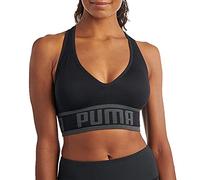 PUMA Seamless Sports Bra Sujetador Deportivo, Opaco, Negro Black, S para Mujer