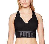 PUMA Seamless Sports Bra Sujetador Deportivo, Opaco, Negro Black, XL para Mujer