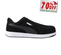 Puma Seguridad Icónica Bajo Hombre Diario Trabajo Protector Zapatos Negro