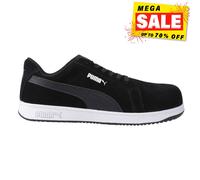 Puma Seguridad Icónica Bajo Hombre Diario Trabajo Protector Zapatos Negro