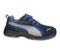 Puma Seguridad Omni Flash Bajo Protector Trabajo Zapatillas Hombre Azul