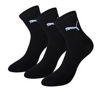 Puma Short Crew 3 pares, Calcetines unisex, Negro, Medium (Taille fabricant: 39/42)