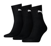 Puma Short Crew Socks (3 Pairs) 9-11 Black 9-11 Black