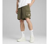 PUMA Shorts cargo de punto Essentials con logo n.º 1 9" para hombre, Ropa, Verde, L L