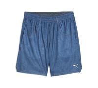 PUMA Shorts de baloncesto 7" Art Class estampados de corte holgado para hombre, Accesoiros, Azul, M