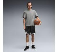 PUMA Shorts de baloncesto Fundamentals Mesh 8" para hombre, Ropa, Negro, XL