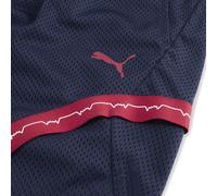 PUMA Shorts de baloncesto Saski Baskonia para después del encuentro para hombre, Accesoiros, Azul, 4XL 4XL