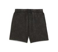 PUMA Shorts de cintura alta de 5"efecto lavado Essentials para mujer, Accesoiros, Negro, M M