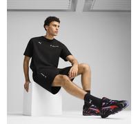 PUMA Shorts de felpa largos BMW M Motorsport Essentials+ para hombre, Accesoiros, Negro, M M