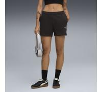 PUMA Shorts de tiro medio ESS ELEVATED 5" para mujer, Ropa, Negro, M