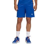 PUMA Shorts de Training de pádel Individual Hombre M, Vivid Blue Heat Fire Orange