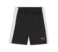 PUMA Shorts de Training individualLIGA Hombre XS, Black Ultra Red Sugared Almond Beige