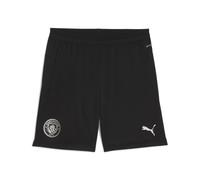 PUMA Manchester City FC Pantalones Cortos de Entrenamiento con Bolsillo para Hombres 25/26, Negro (Black x Silver), L