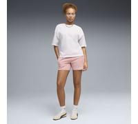 PUMA Shorts Essentials Elevated 5"de talle medio para mujer, Accesoiros, Rosa, S S