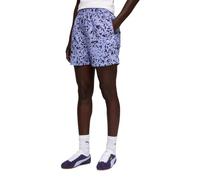 PUMA Shorts Estampados Essentials Graphics Animal 4" de Talle Alto Mujer S, Intense Lavender Purple