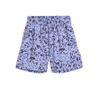 PUMA Shorts estampados Essentials Graphics Animal 4" de talle alto para mujer, Accesoiros, Morado, S