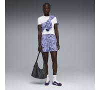 PUMA Shorts estampados Essentials Graphics Animal 4"de talle alto para mujer, Accesoiros, Morado, S S